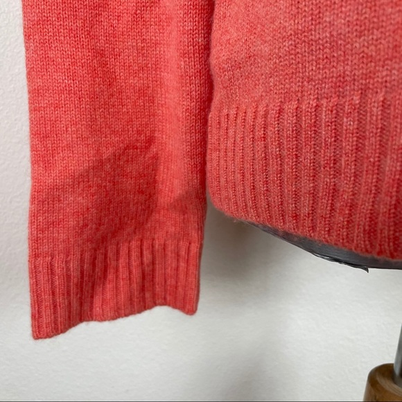 Tommy Bahama 100% Cashmere Orange Pullover Medium - Picture 4 of 12